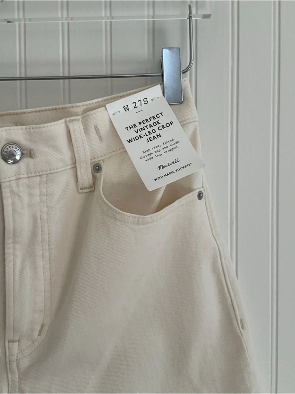 Madewell The Short Perfect Vintage Wide-Leg Crop Jean NWOT
